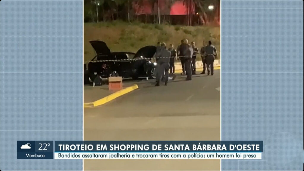 bandidos trocam tiros com a policia